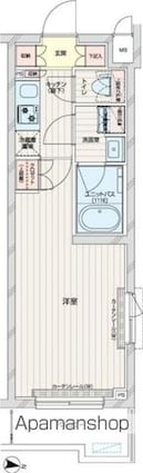 ルーブル練馬赤塚[1K/25.61m2]の間取図