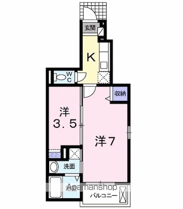 グラン　シャルム[2K/31.65m2]の間取図
