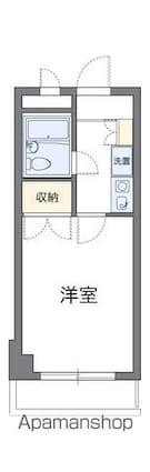 レオパレスＲＸコスモＭ[1K/21.6m2]の間取図
