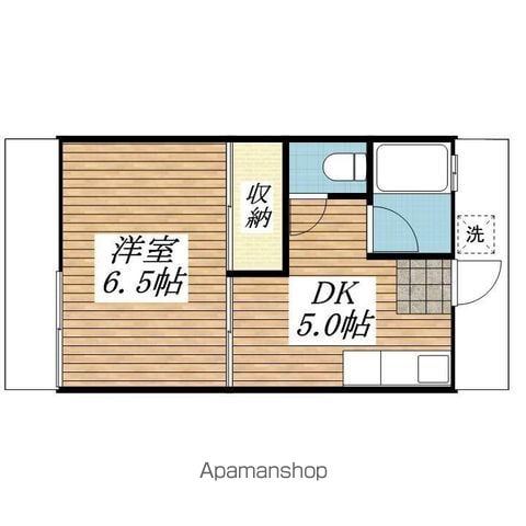 コーポサンビーム 102 ｜ 東京都府中市若松町１丁目17-7（賃貸アパート1K・1階・24.80㎡） その2