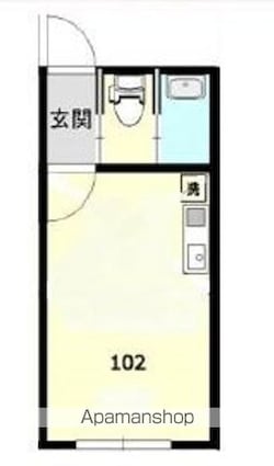 Ｌｉｂｅｒｏ　Ｓｈｉｎ　Ｅｋｏｄａ[1R/15.25m2]の間取図