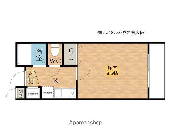 マンションフルールの間取り写真