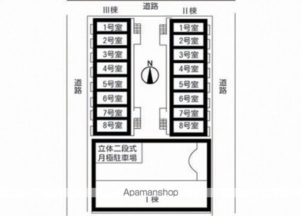 ザ・ロイヤルⅡ[1K/21m2]の配置図