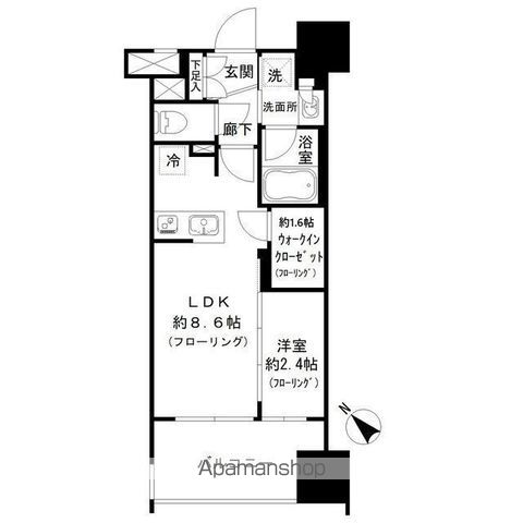 パークリュクス博多駅前の間取り