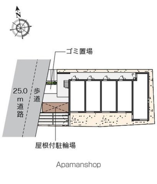 クレイノ練馬光が丘[1K/20.54m2]の配置図