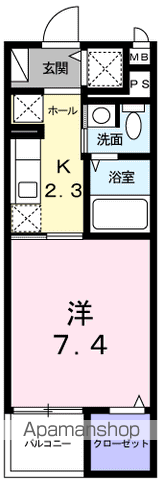 羽村市小作台のマンションの間取り