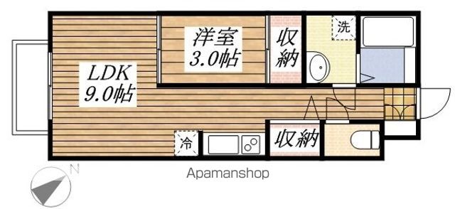 日野市大字日野のアパートの間取り