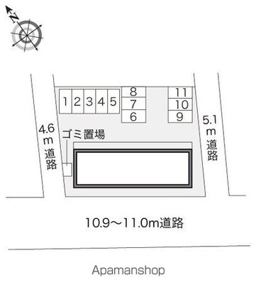 レオパレスＮＩＴＴＡ[1K/23.71m2]の配置図