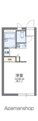 レオパレスＣＯＮＦＯＲＴ[1K/20.28m2]の間取図