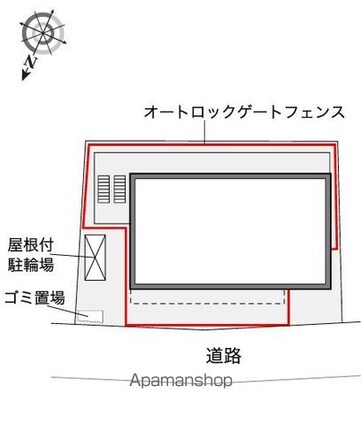 レオパレスエトワール　ピア[1K/20.81m2]の配置図