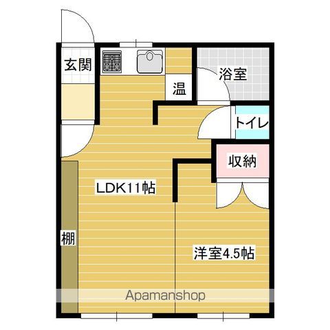 ハイツ山の手の間取り写真