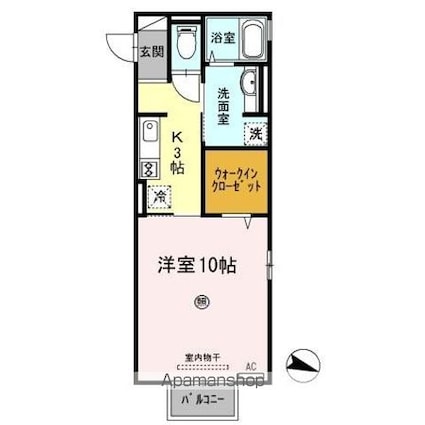 和歌山県和歌山市手平２丁目[1K/36.95m2]の間取図