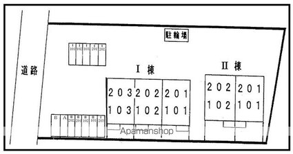 和歌山県御坊市藤田町藤井[3K/54.92m2]の配置図
