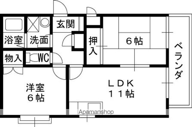 甲子園マンションIIの間取り写真
