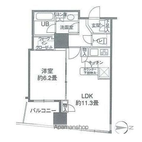 カスタリアタワー品川シーサイドの間取り写真