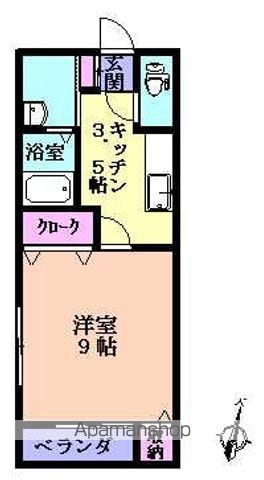 プリムヴェールSの間取り写真