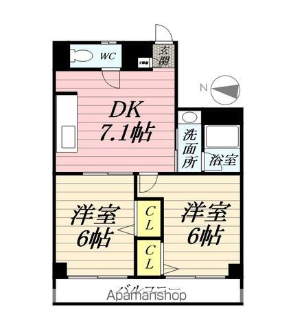コンフォールプラザの間取り写真