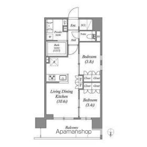 ACP RESIDENCE三ノ輪の間取り写真