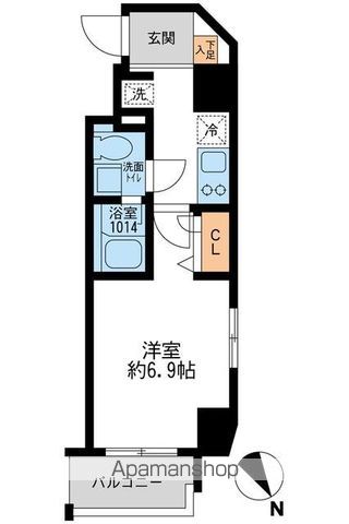 【江東区古石場のマンションの間取り】