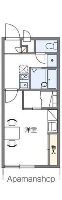 レオパレス大町[1K/23.18m2]の間取図