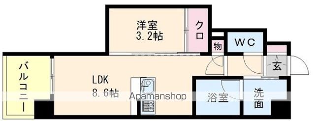 リヴァイン博多駅南の間取り写真