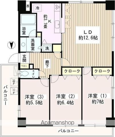 サンハイムの間取り写真