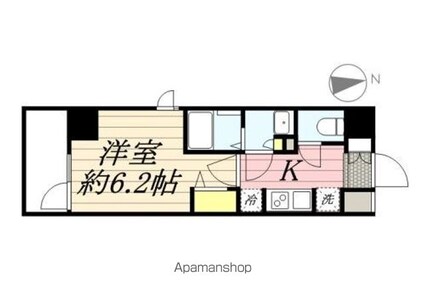 Ｎ－ｓｔａｇｅ八王子Ⅱ[1K/22.94m2]の間取図