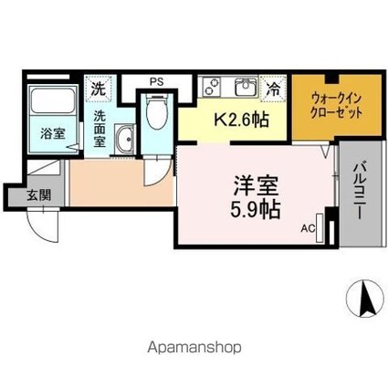 ｓｋｙｅ　Ｓ１[1K/30.29m2]の間取図