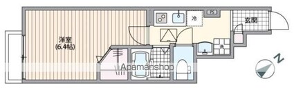 ミハス阿佐ヶ谷[1K/21.32m2]の間取図