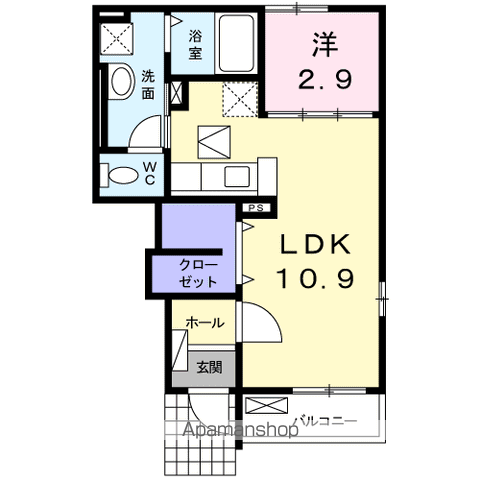 プレシュー 川南の間取り写真