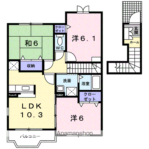 アルドーレ 五番館の間取り写真