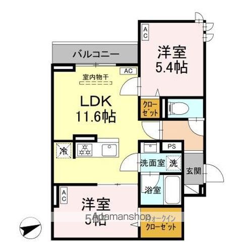 セレスティア清水の間取り写真