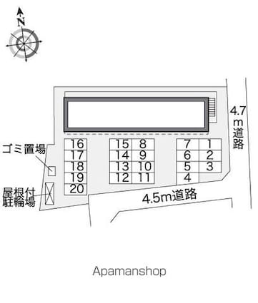 レオパレスＴｗｅｎｔｙ[1K/23.18m2]の配置図