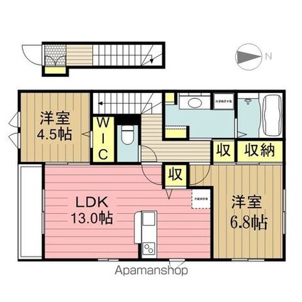 ラ・メゾン[2LDK/63.24m2]の間取図