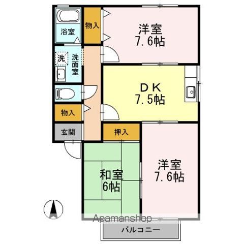 ハイムK.Mの間取り写真