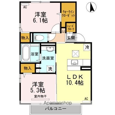 セジュールT I B棟の間取り写真
