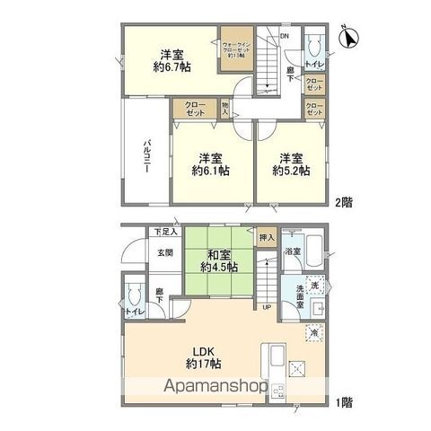 ＫＯＬＥＴ越谷南荻島の間取り