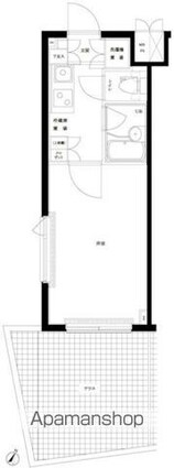 ルーブル新宿西落合伍番館[1K/20.25m2]の間取図