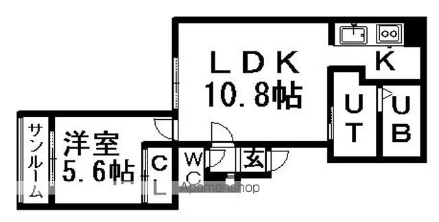 アイアール東札幌の間取り写真