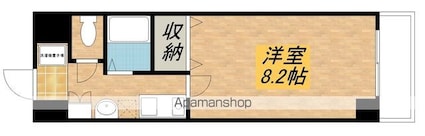 メゾンドプチシャン[1K/24.8m2]の間取図