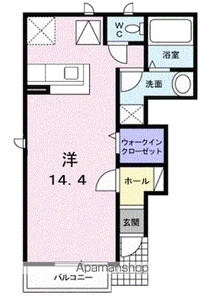 グリーンハイツ北斎院　Ａ[1R/35.98m2]の間取図