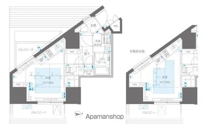 ＺＯＯＭ信濃町[1R/29.48m2]の間取図