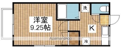 サンセリテ[1K/28m2]の間取図