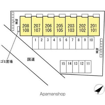 ルグラン造道[1LDK/32.29m2]の配置図