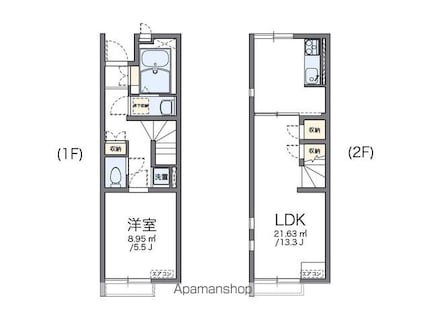 レオネクスト等々力[1LDK/46.94m2]の間取図
