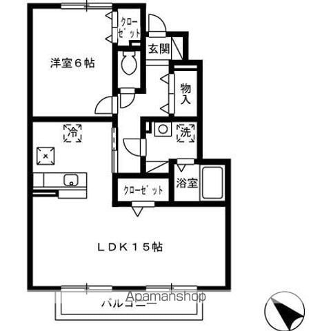 山陰本線 揖屋駅 徒歩15分 2階建 築18年の間取り写真