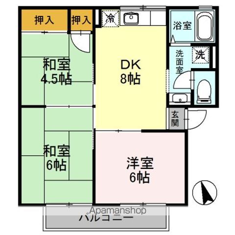 サンファミール Aの間取り写真