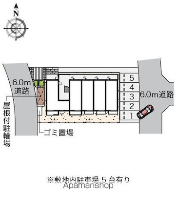 ミランダフェリス[1R/26.08m2]の配置図