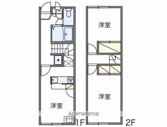 レオパレスマイファミーユ[2DK/49.2m2]の間取図
