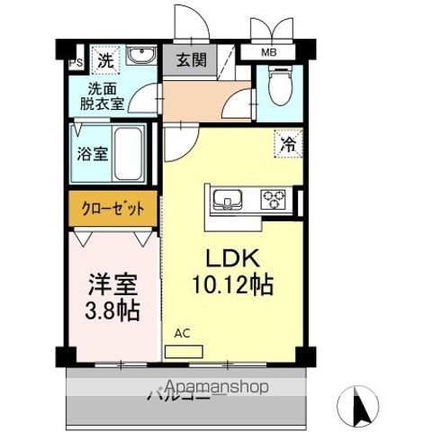 ドミール中央の間取り写真
